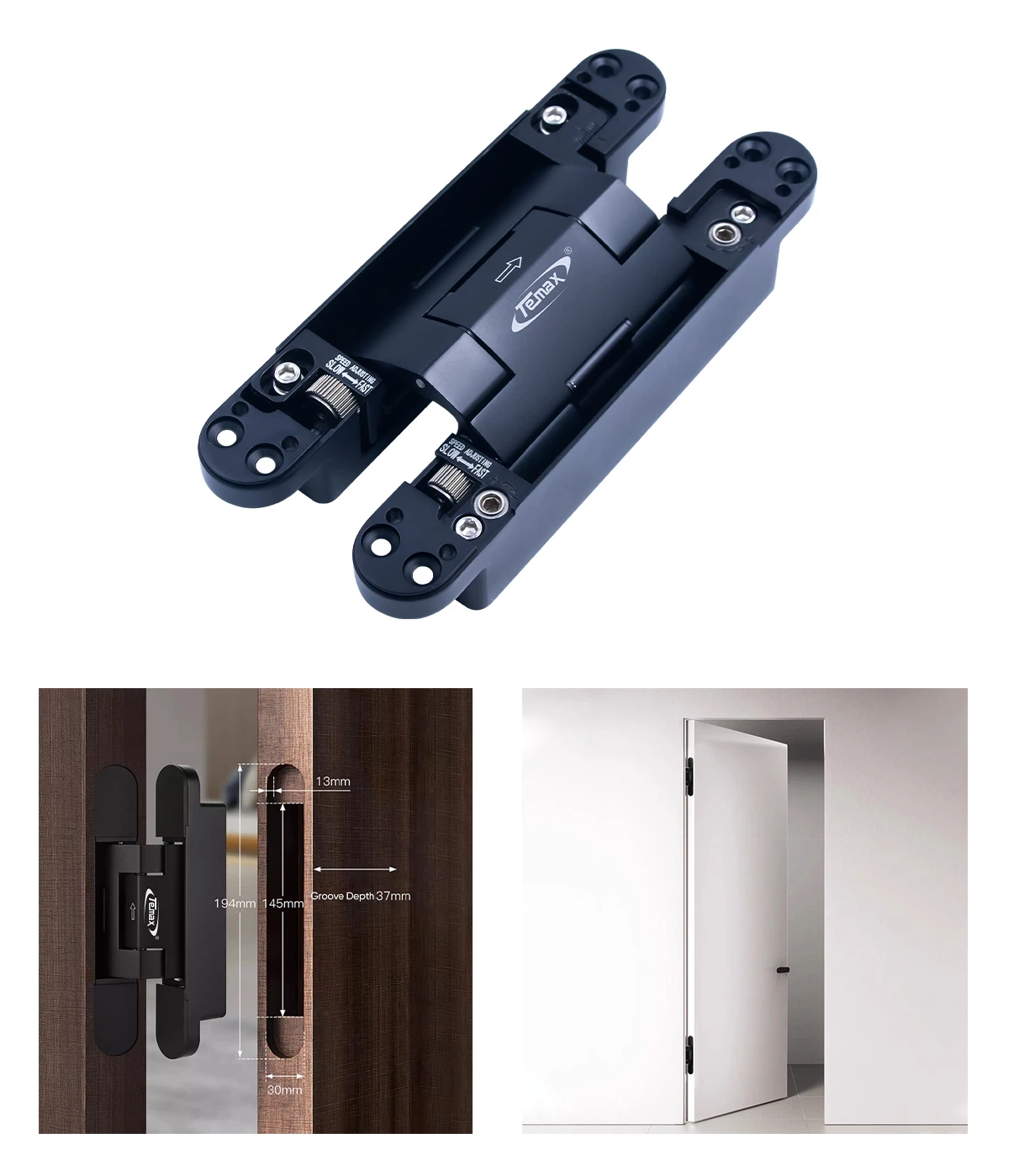 Temax Dark Cross Hydraulic Door Hinge HBG005 Temax Dark Cross Hydraulic Door Hinge HBG005