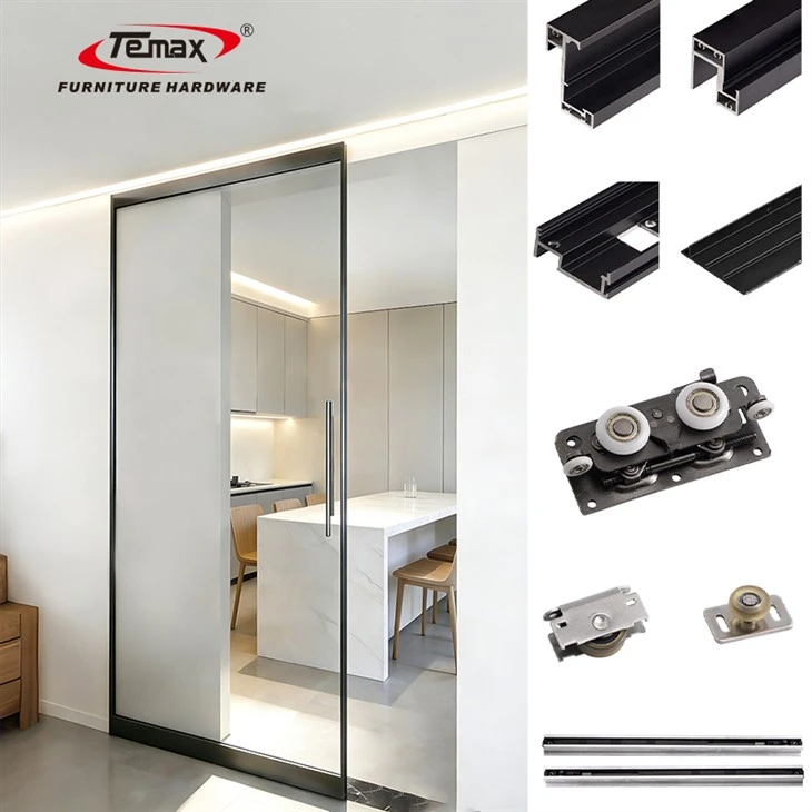Sistem Gelongsor Tersembunyi Temax Untuk-Pintu Berbingkai Aluminium M972L